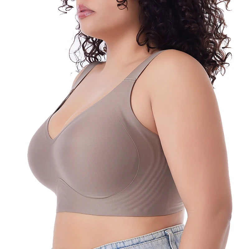 FallSweet Seamless Push Up Bra | Wireless Plus Size Bralette M-6XL