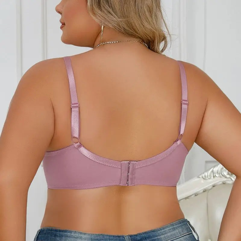 Beauwear Floral Lace Bras for Women Plus Size Bra Thin Unlined Underwear Comfort Lingerie