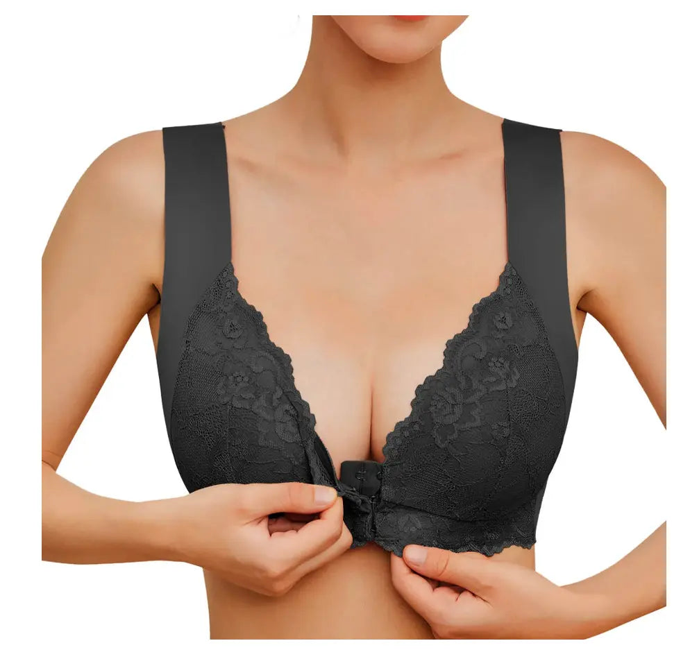 Plus Size Elegance Bra | Front Closure with Back Support for All-Day Comfort
