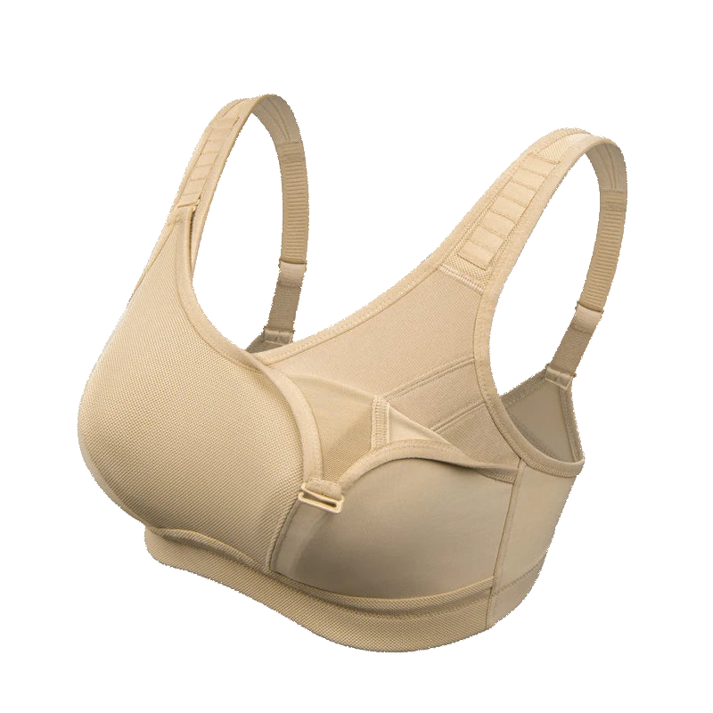 Plus Size Adjustable Sports Bra | Full Coverage Gym Bra with Wide Straps