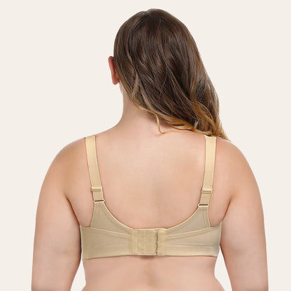 Plus Size Adjustable Sports Bra | Full Coverage Gym Bra with Wide Straps