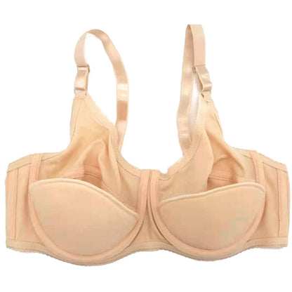 Plus Size Full Coverage Minimizer Bra | Large Cup B-E Push Up with Lace and Cotton Lining